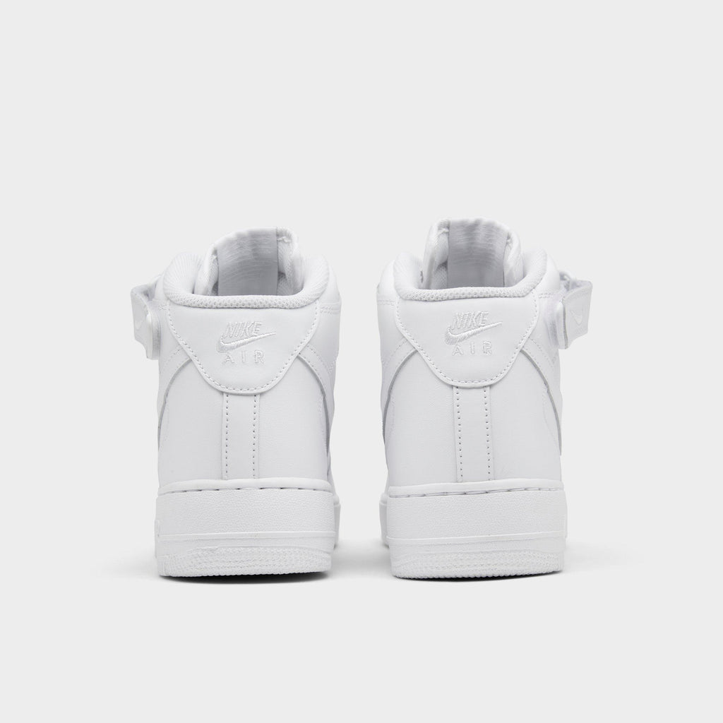 Men's Nike Air Force 1 Mid '07 Casual Shoes - White/White - view 4