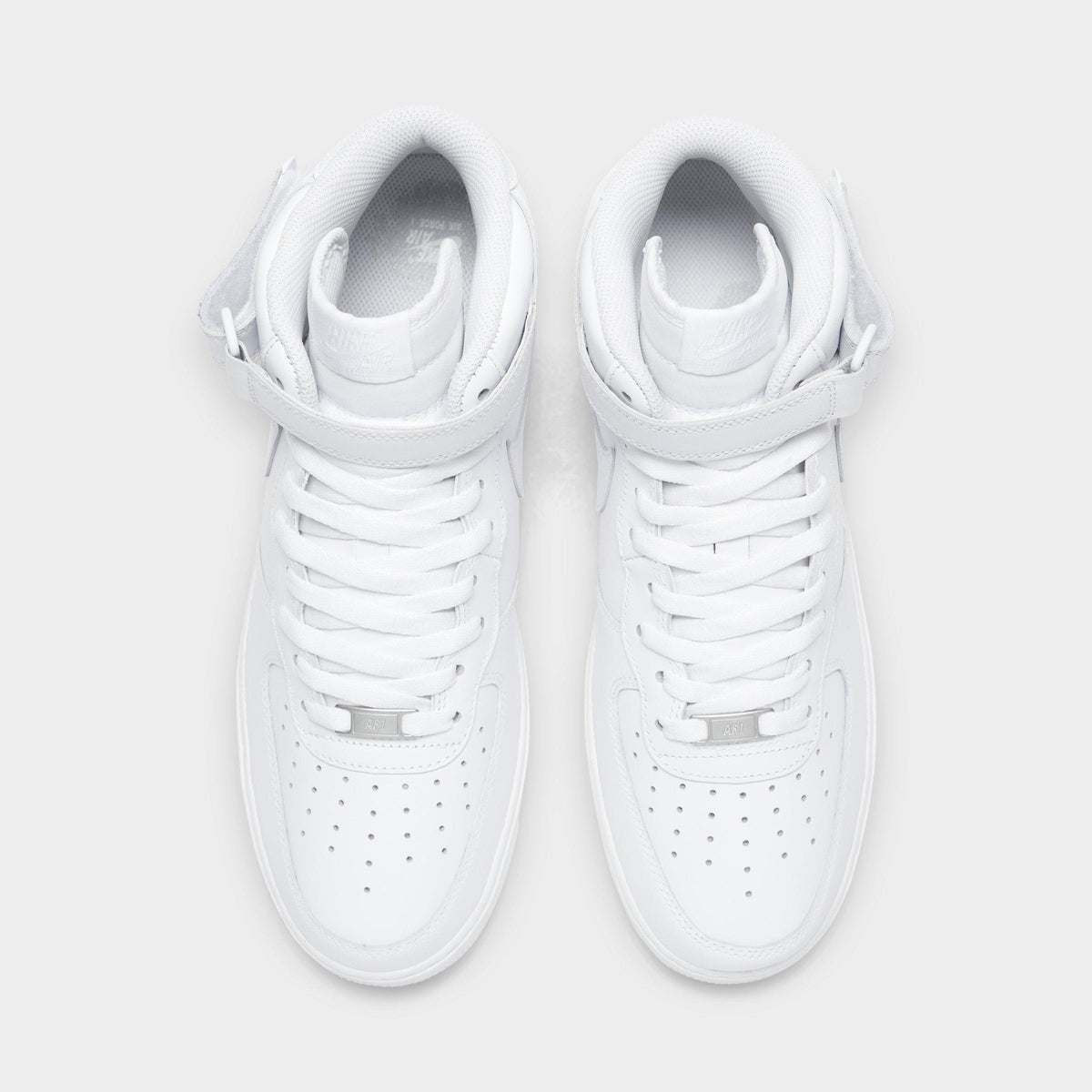 Men's Nike Air Force 1 Mid '07 Casual Shoes - White/White - view 5