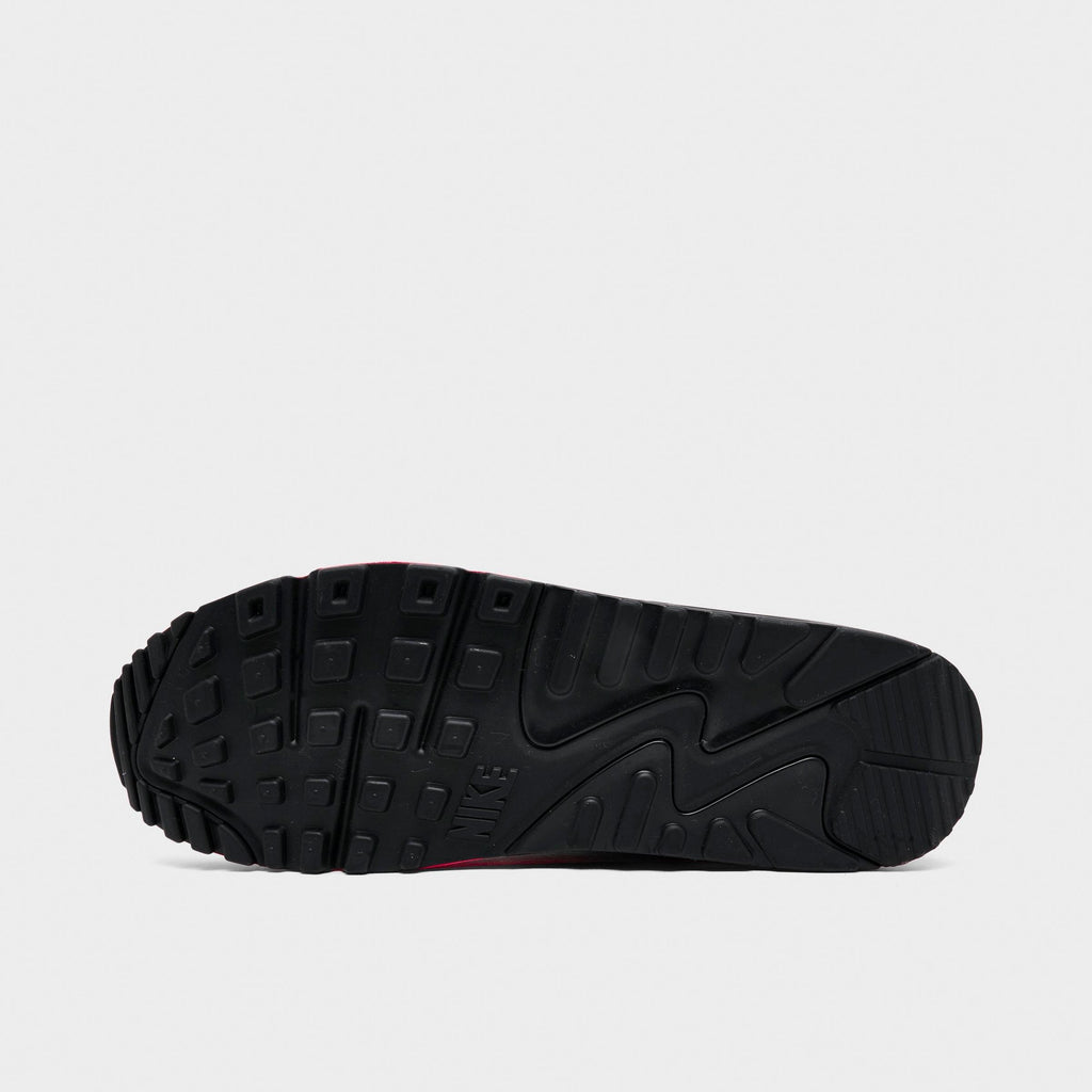 Men's Nike Air Max 90 Casual Shoes - Black/Racer Pink/White - view 6