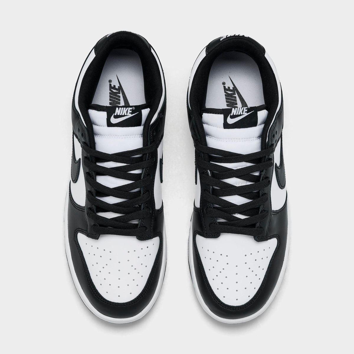Men's Nike Dunk Low Retro Casual Shoes - Black/White/Black - view 5