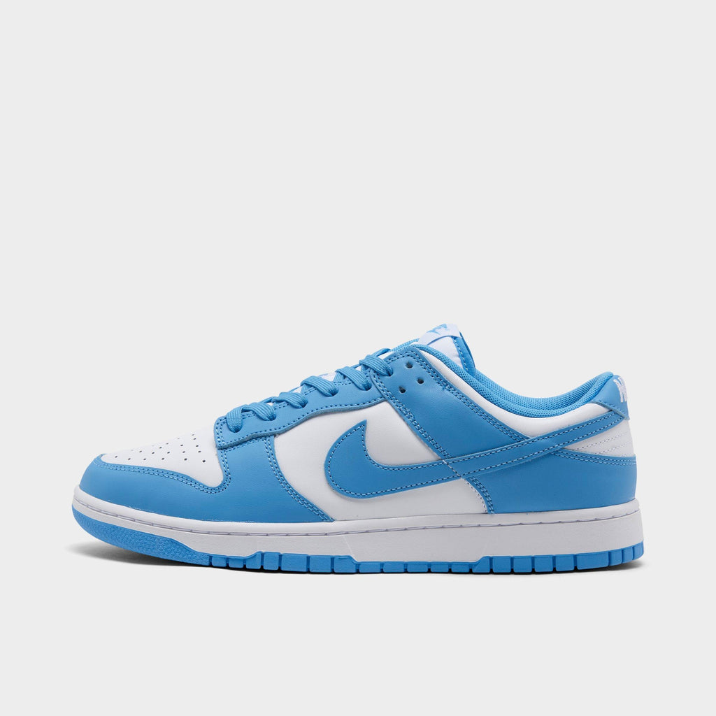 Men's Nike Dunk Low Retro Casual Shoes - White/University Blue/White