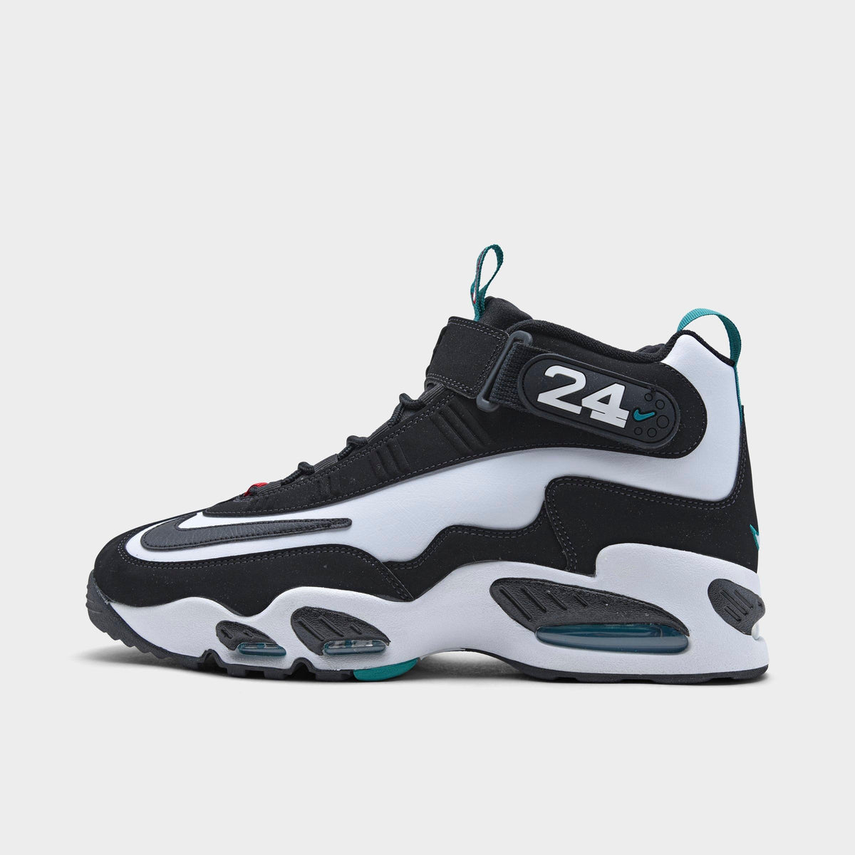 Men's Nike Air Griffey Max 1 Casual Shoes - White/Black/Fresh Water/Varsity Red