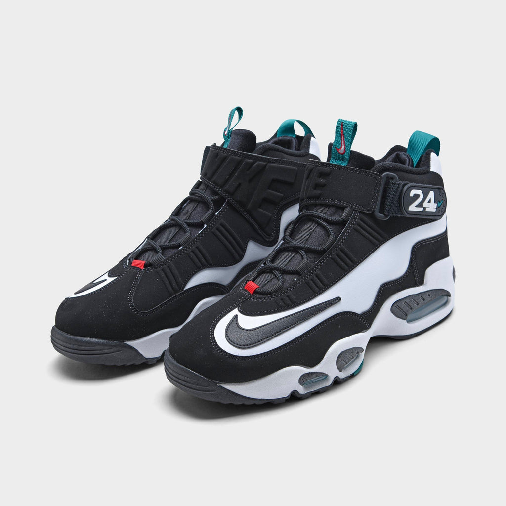 Men's Nike Air Griffey Max 1 Casual Shoes - White/Black/Fresh Water/Varsity Red - view 2