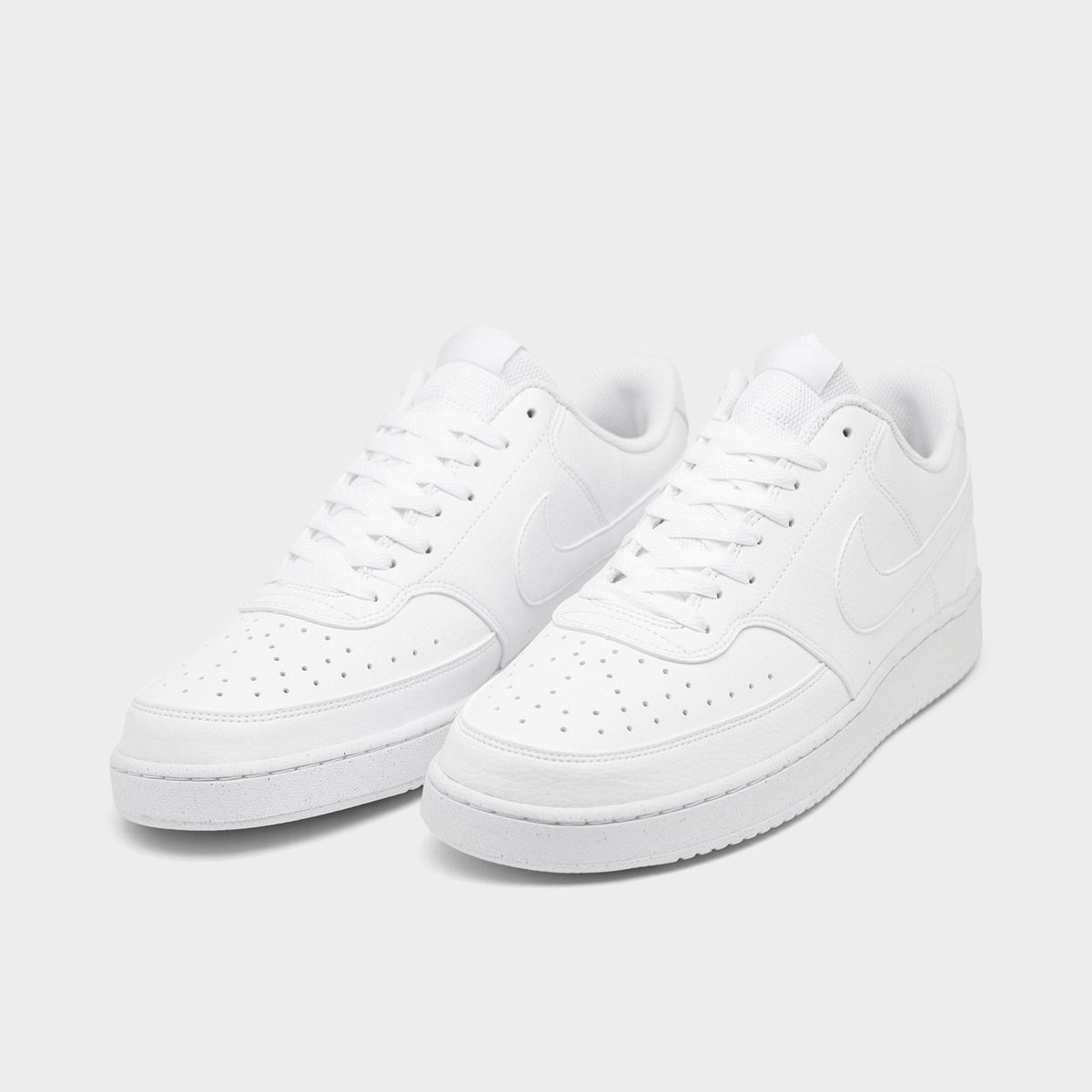 Men's Nike Court Vision Low Next Nature Casual Shoes - White/White/White - view 2