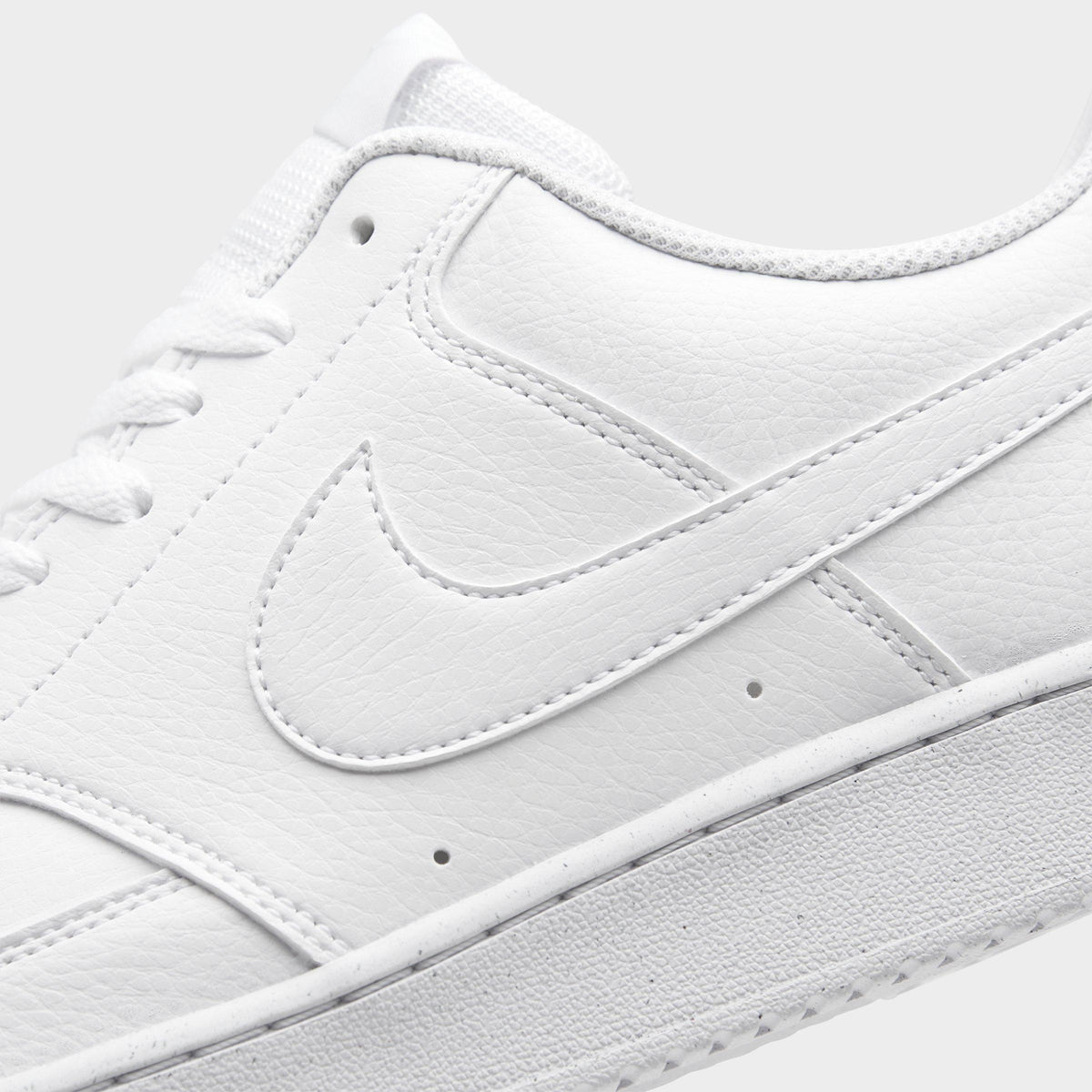 Men's Nike Court Vision Low Next Nature Casual Shoes - White/White/White - view 3