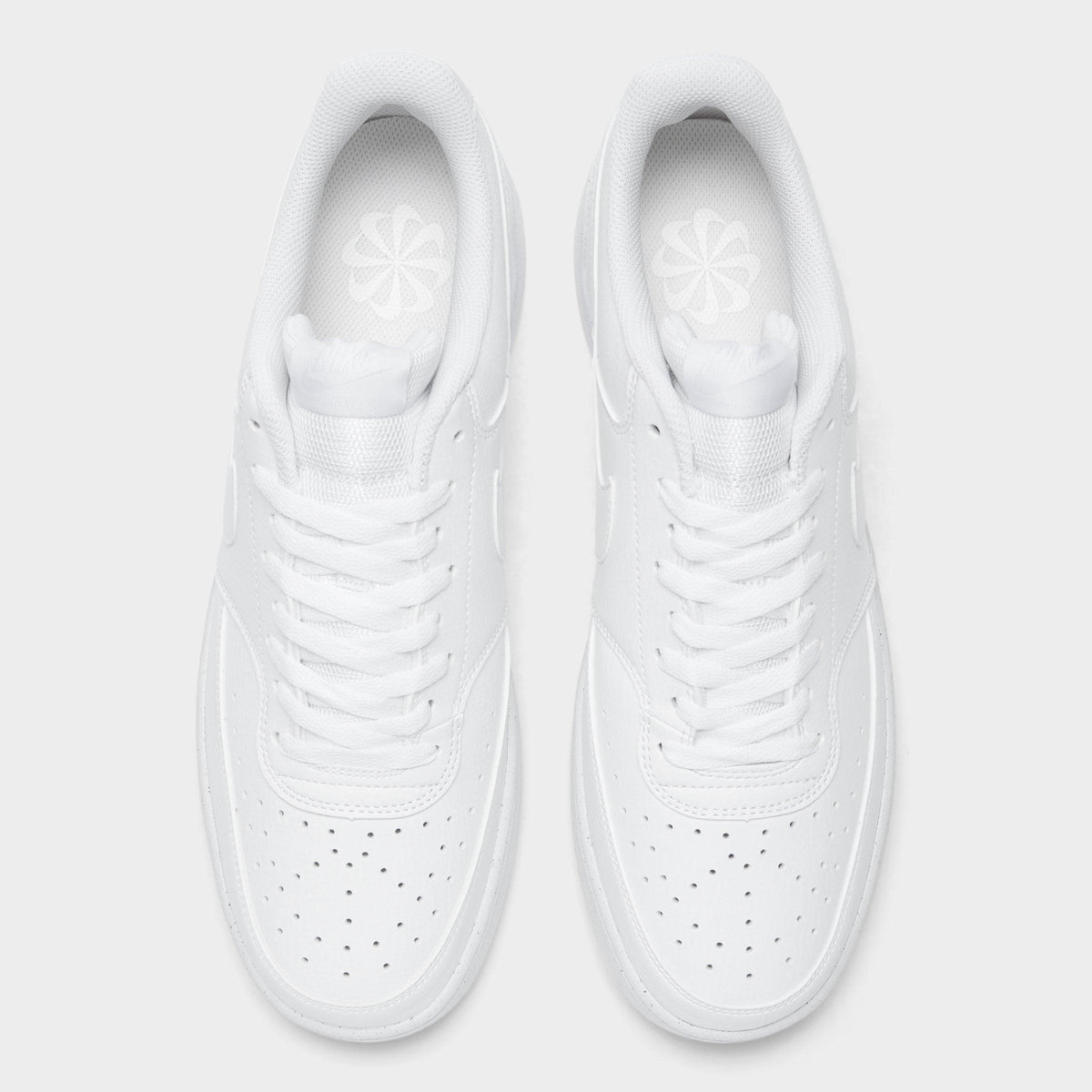 Men's Nike Court Vision Low Next Nature Casual Shoes - White/White/White - view 5