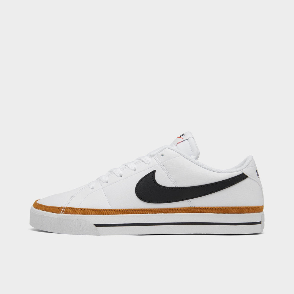 Men's Nike Court Legacy Next Nature Casual Shoes - White/Desert Ochre/Black