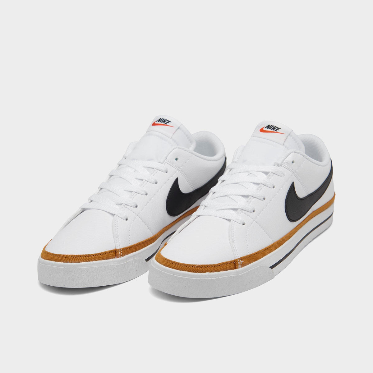 Men's Nike Court Legacy Next Nature Casual Shoes - White/Desert Ochre/Black - view 2