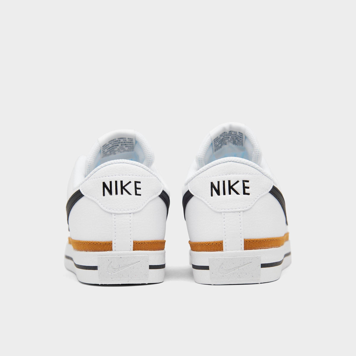 Men's Nike Court Legacy Next Nature Casual Shoes - White/Desert Ochre/Black - view 4