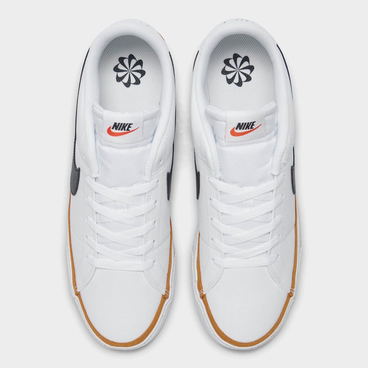Men's Nike Court Legacy Next Nature Casual Shoes - White/Desert Ochre/Black - view 5