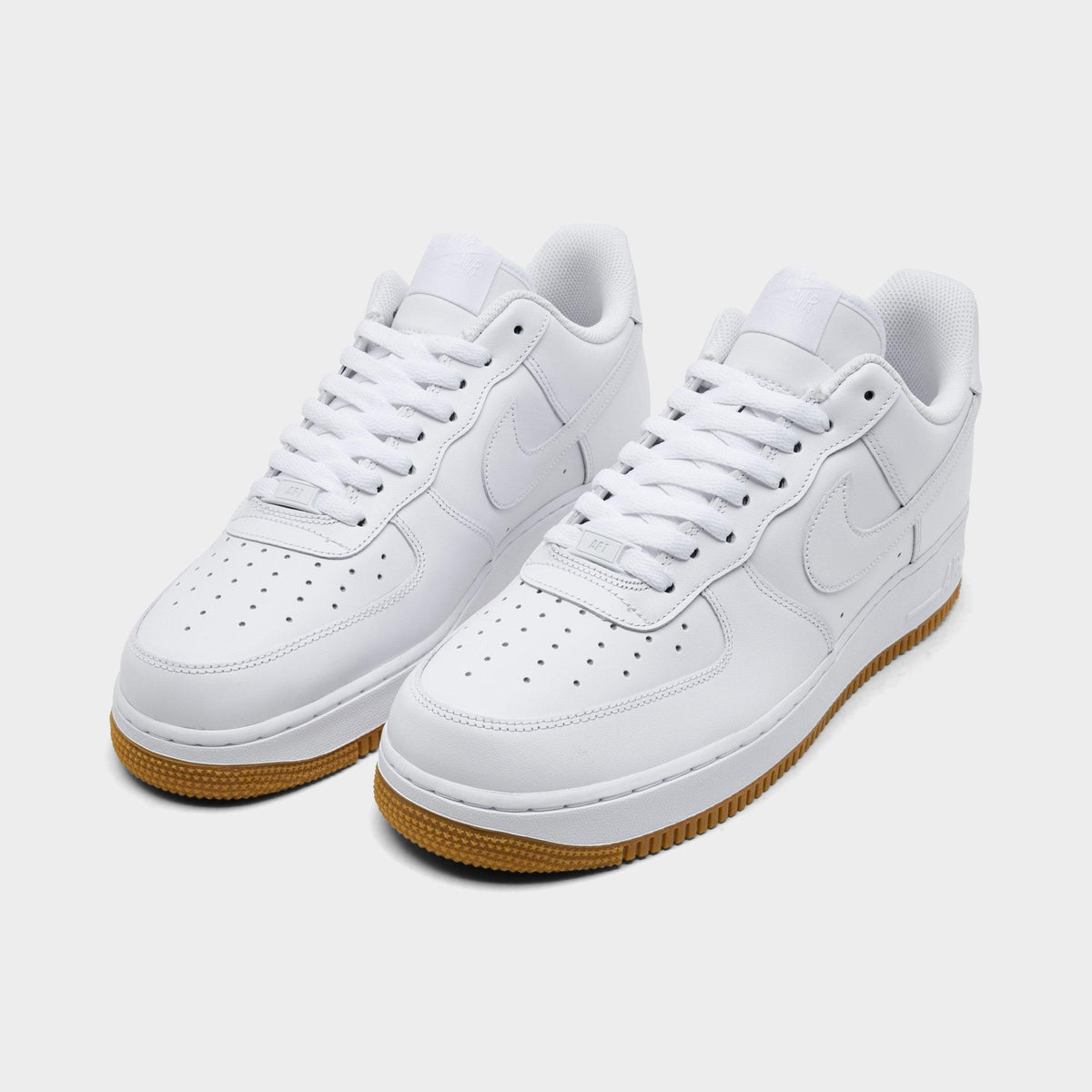Men's Nike Air Force 1 '07 Gum Casual Shoes - White/White/Gum Light Brown - view 2