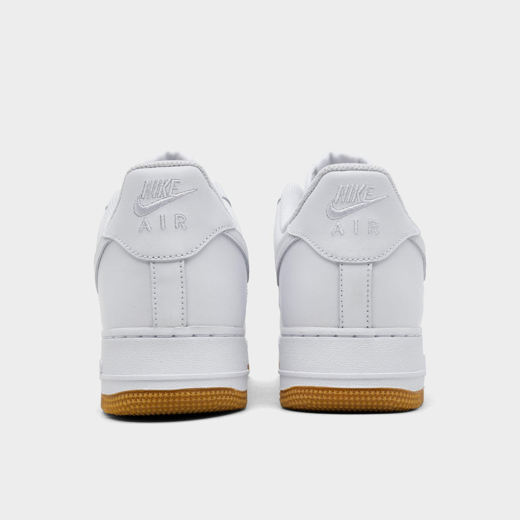 Men's Nike Air Force 1 '07 Gum Casual Shoes - White/White/Gum Light Brown - view 4