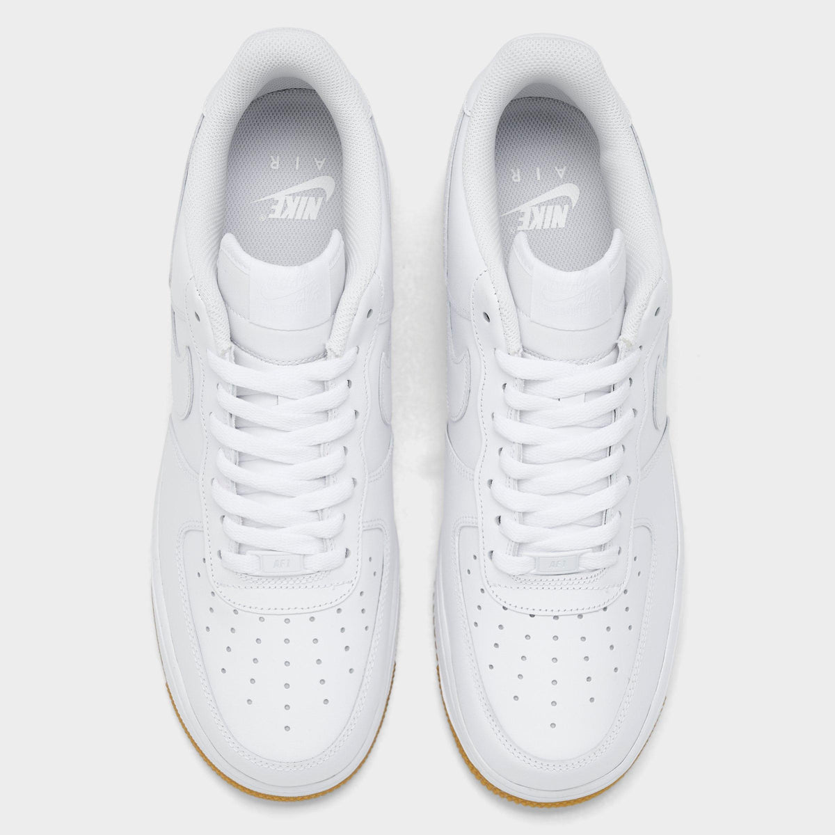 Men's Nike Air Force 1 '07 Gum Casual Shoes - White/White/Gum Light Brown - view 5