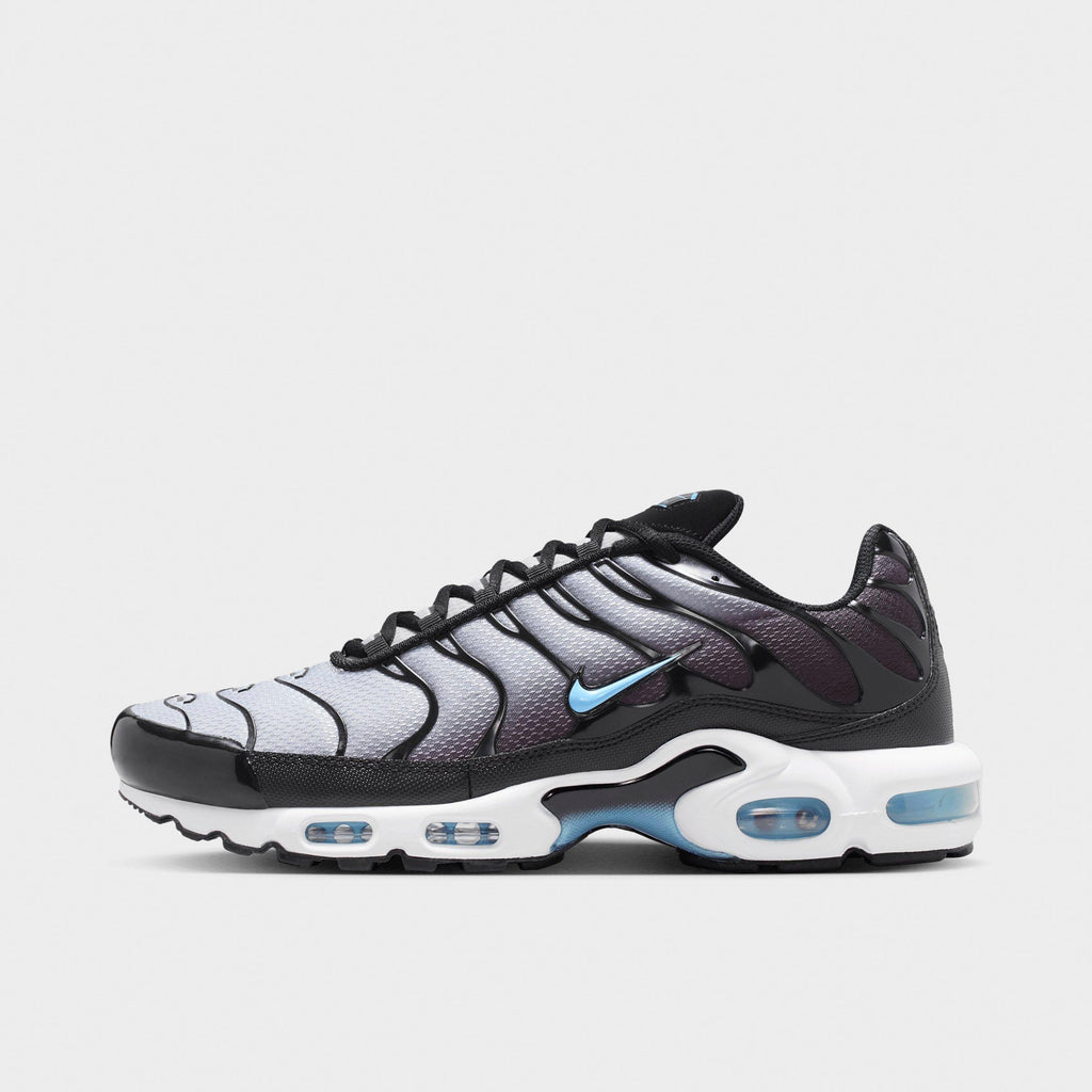 Men's Nike Air Max Plus Casual Shoes - Black/Light Smoke Grey/White/Football Blue