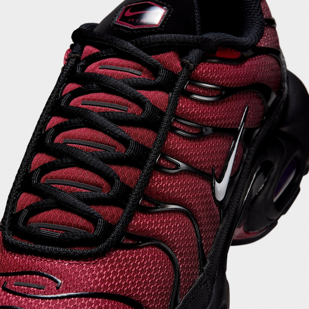 Men's Nike Air Max Plus Casual Shoes - Tough Red/Black/Mystic Dates/Grey Fog - view 3