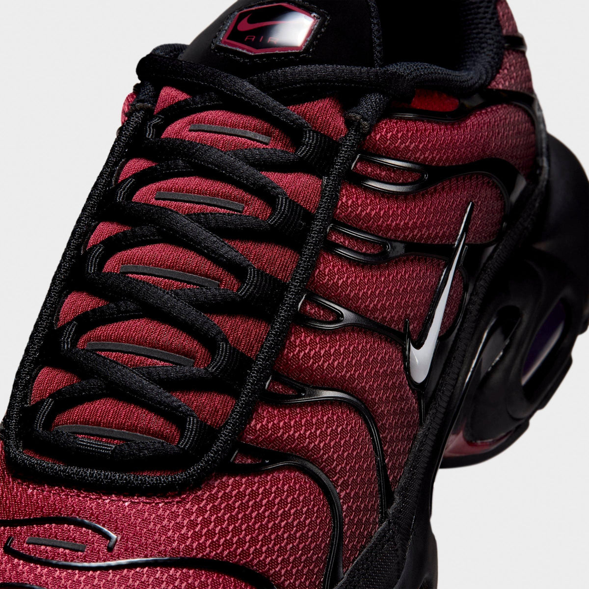 Men's Nike Air Max Plus Casual Shoes - Tough Red/Black/Mystic Dates/Grey Fog - view 3