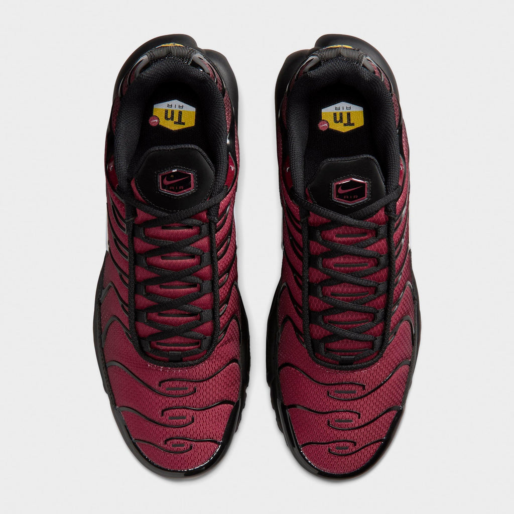 Men's Nike Air Max Plus Casual Shoes - Tough Red/Black/Mystic Dates/Grey Fog - view 5