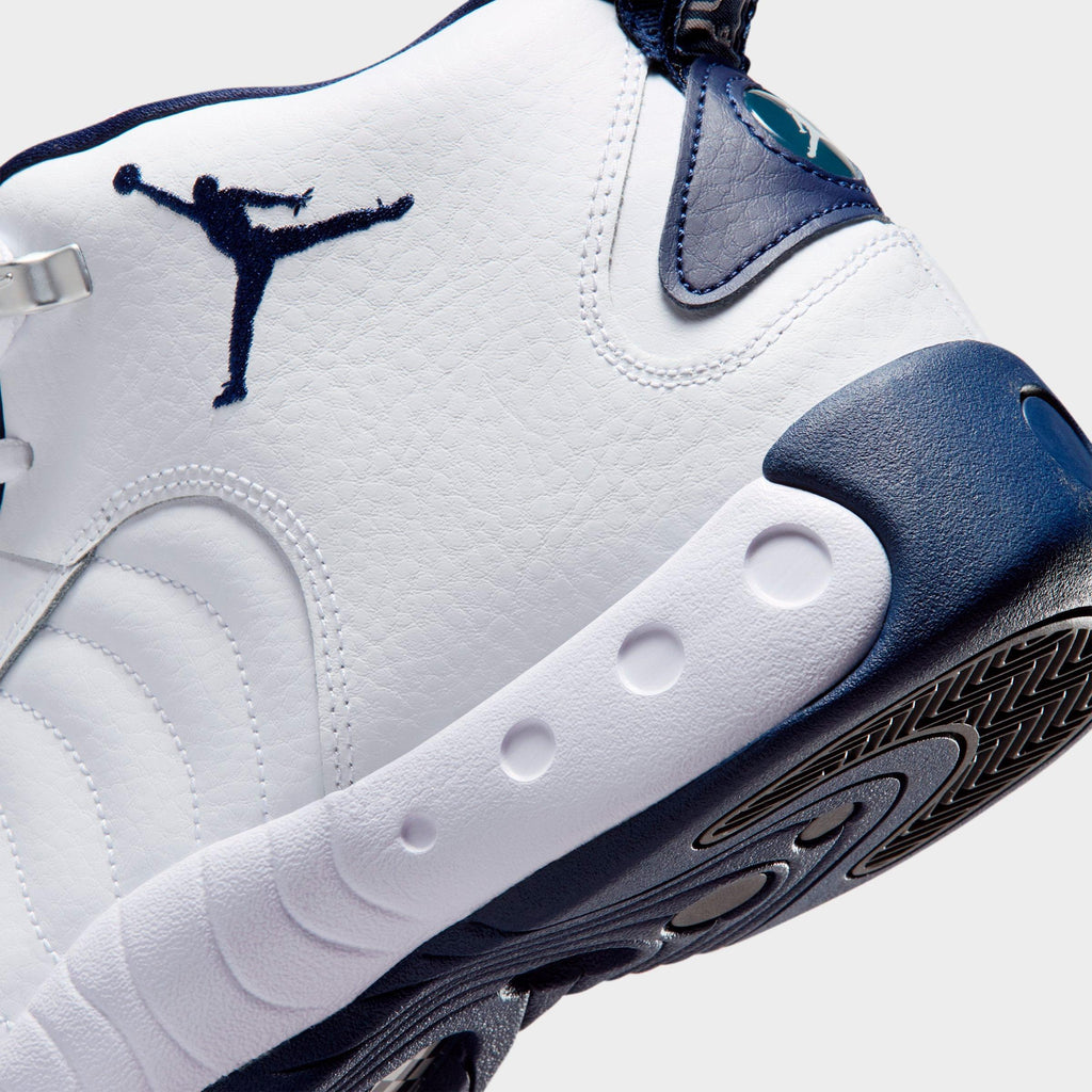 Men's Air Jordan Jumpman Pro Basketball Shoes - White/Metallic Silver/Midnight Navy - view 3