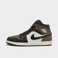 Men's Air Jordan Retro 1 Mid Casual Shoes - Black/Palomino/University Red/Phantom
