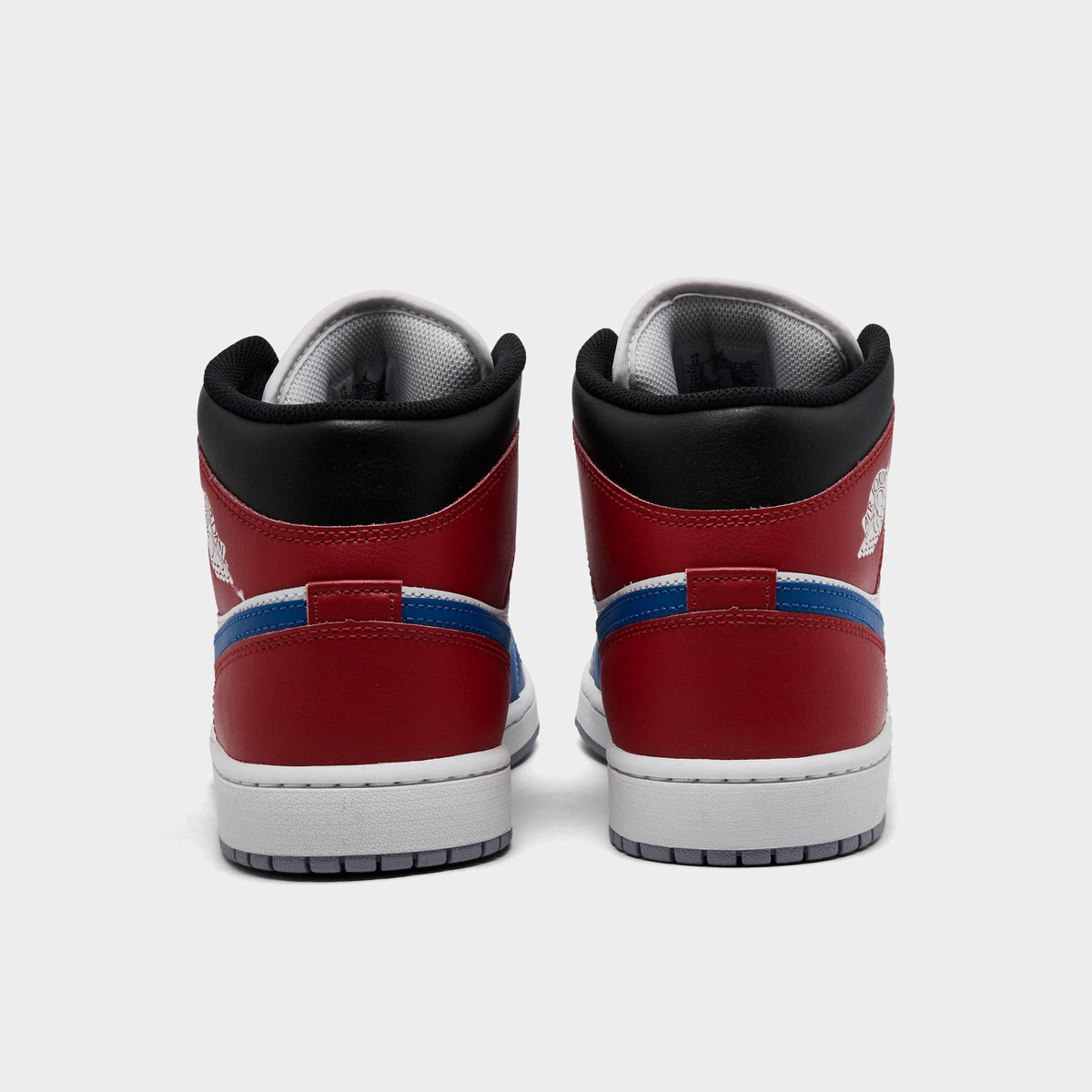 Men's Air Jordan Retro 1 Mid Casual Shoes - True Blue/Varsity Red/Black/Summit White - view 4