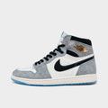 Men's Air Jordan Retro 1 High OG Casual Shoes - Cool Grey/Black/Sail/Game Royal/White