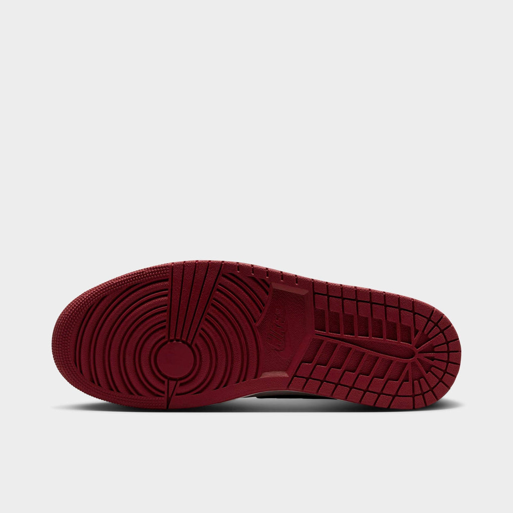 Men's Air Jordan Retro 1 High OG Casual Shoes - Shadow Brown/Light British Tan/Team Red - view 6