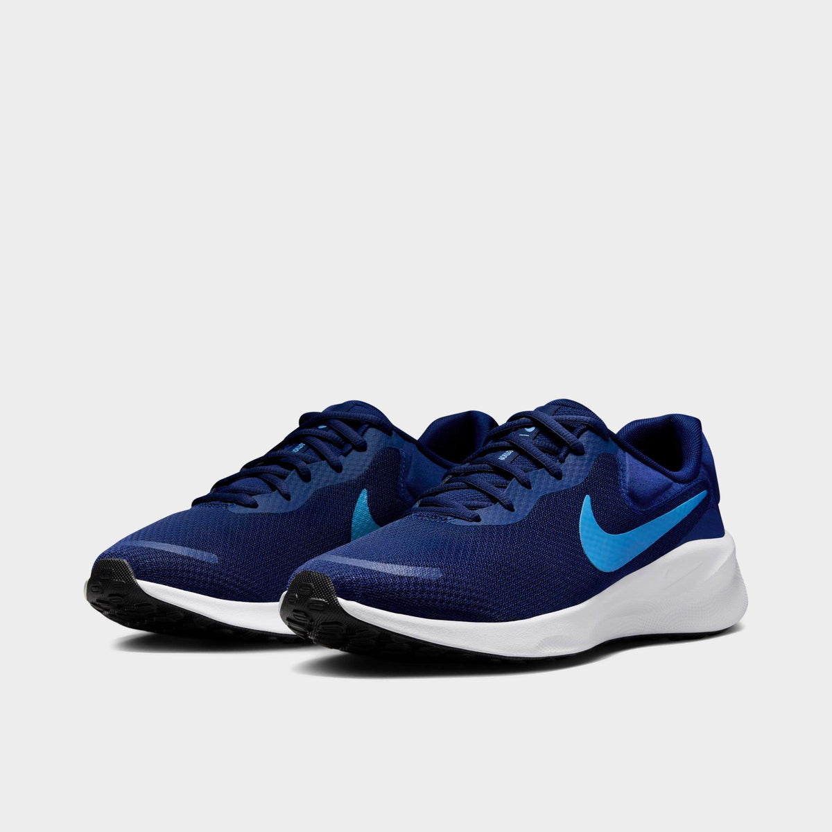 Men's Nike Revolution 7 Road Running Shoes - Blue Void/White/Black/University Blue - view 2