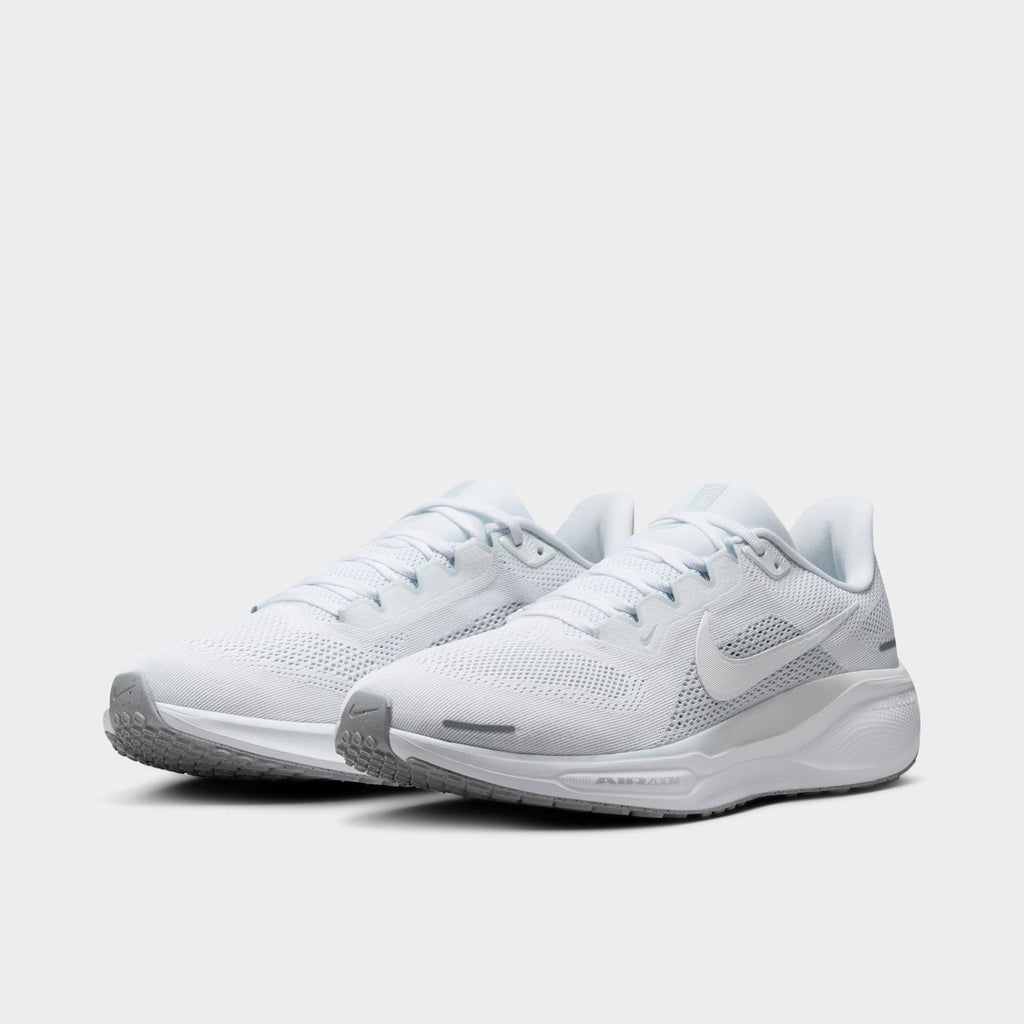 Men's Nike Pegasus 41 Running Shoes - White/Pure Platinum/Metallic Silver/White - view 2