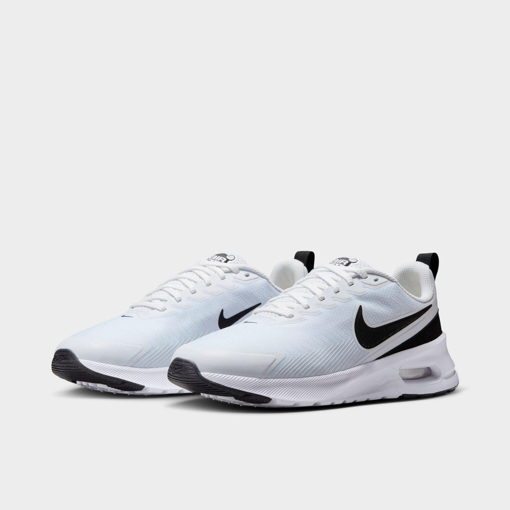 Men's Nike Air Max Nuaxis Casual Shoes - White/Black/White - view 2