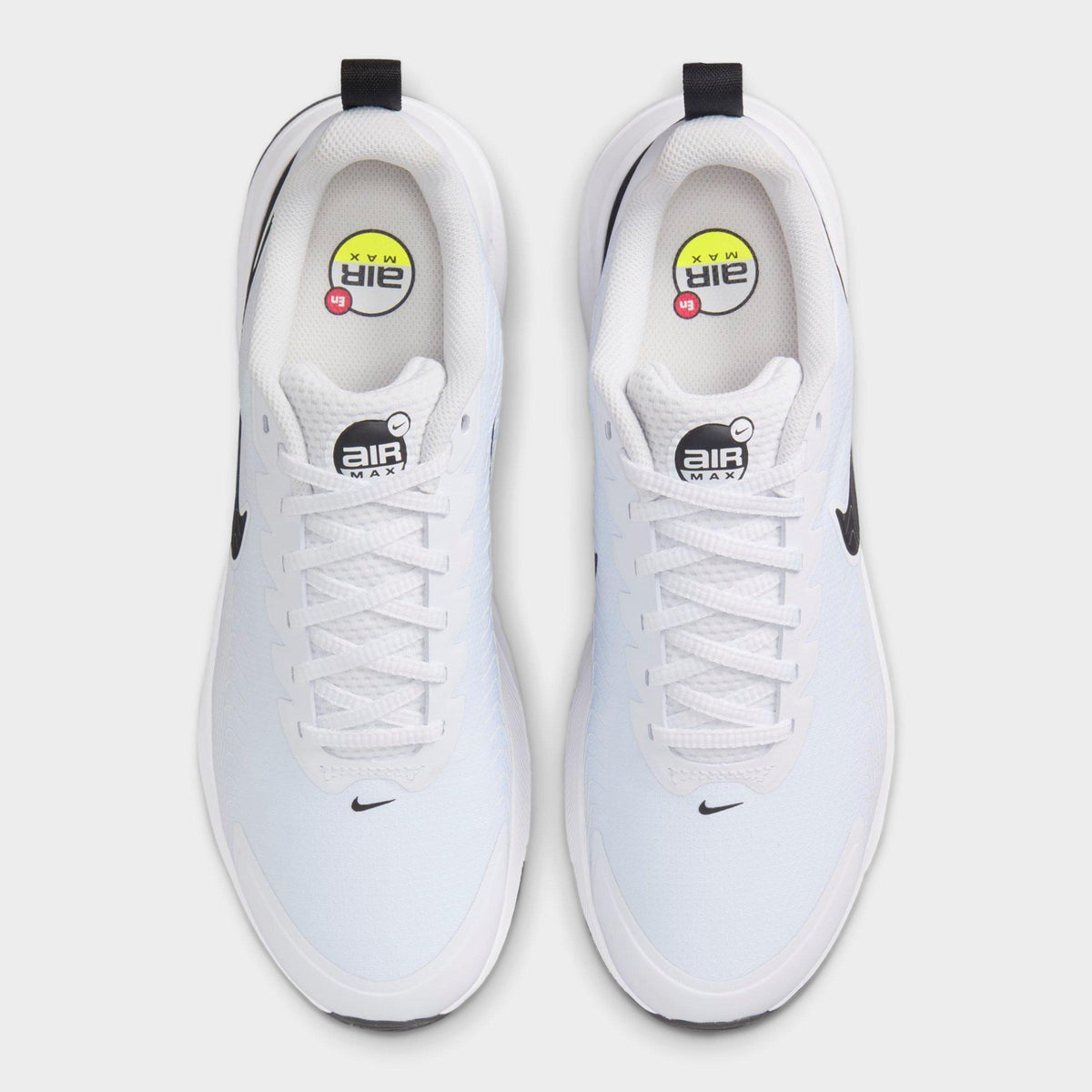 Men's Nike Air Max Nuaxis Casual Shoes - White/Black/White - view 5