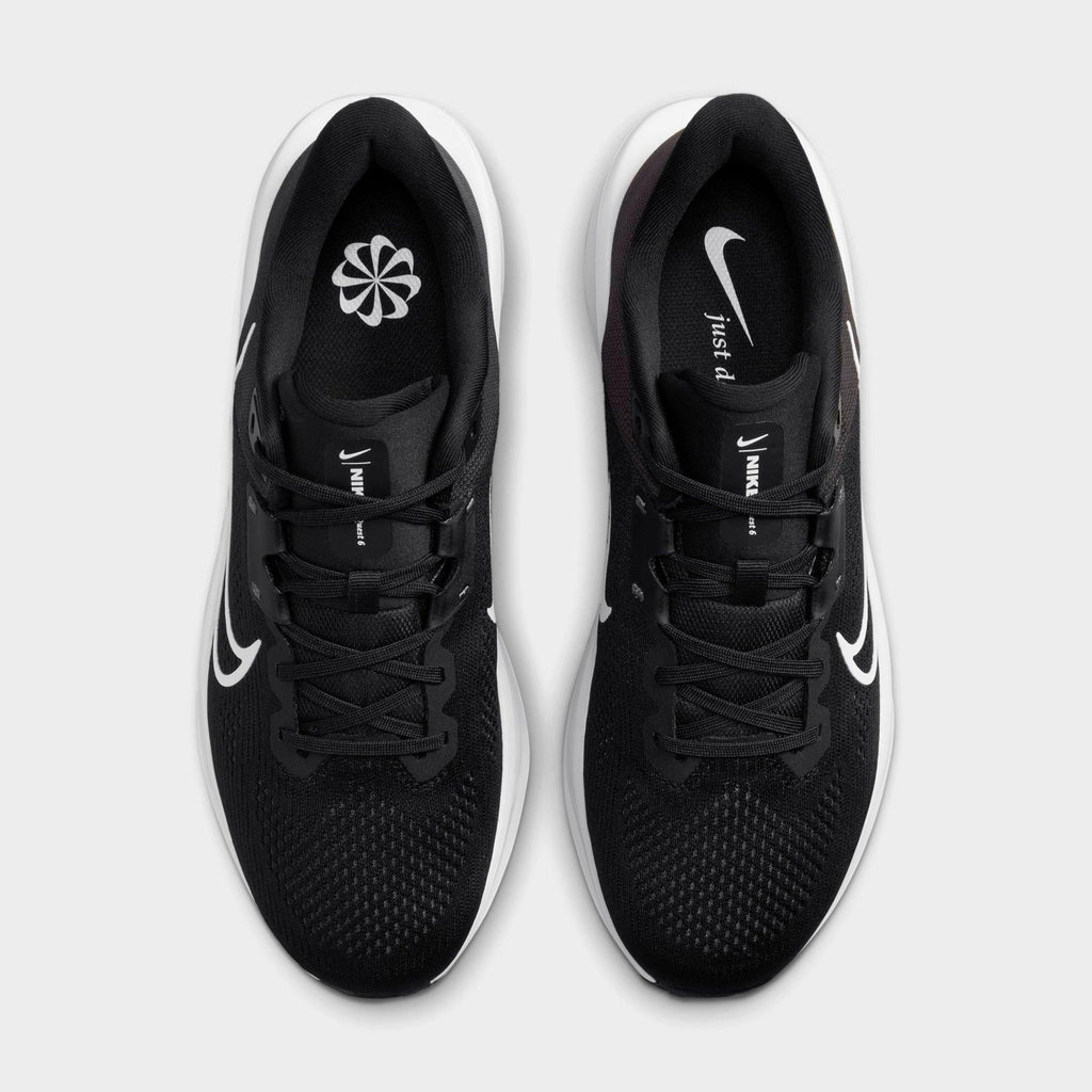 Men's Nike Quest 6 Running Shoes - Black/Iron Grey/White - view 5