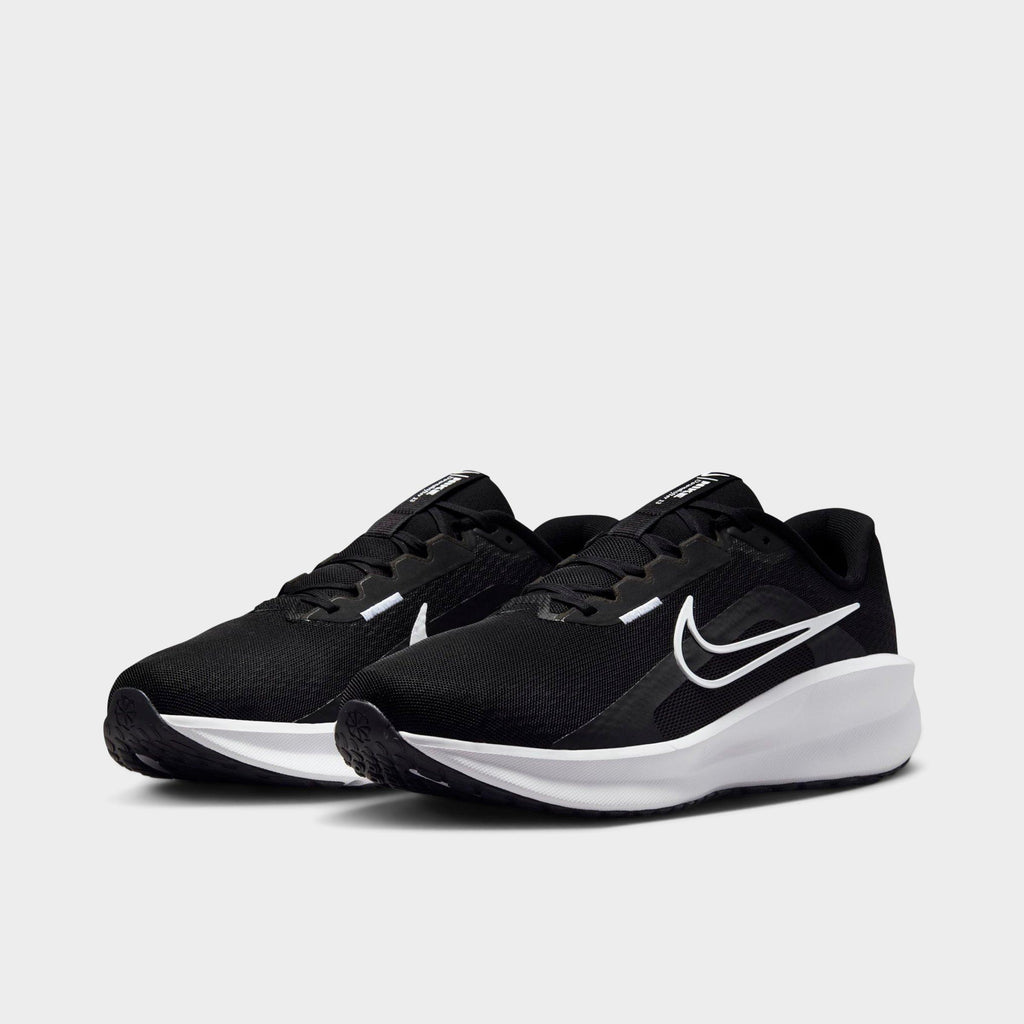 Men's Nike Downshifter 13 Running Shoes (Extra Wide Width) - Black/Dark Smoke Grey/White - view 2