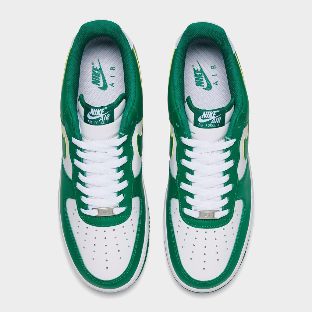 Men's Nike Air Force 1 '07 Casual Shoes - White/Malachite/White - view 5