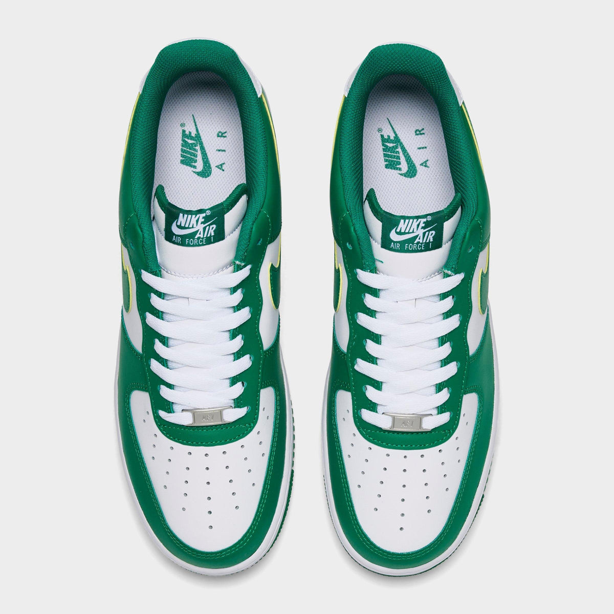 Men's Nike Air Force 1 '07 Casual Shoes - White/Malachite/White - view 5