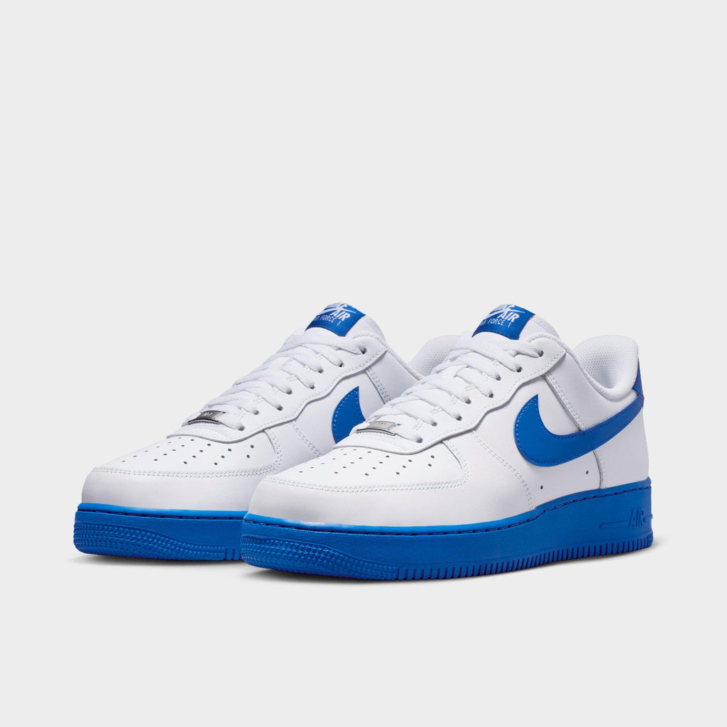 Men's Nike Air Force 1 '07 Casual Shoes - White/Game Royal - view 2