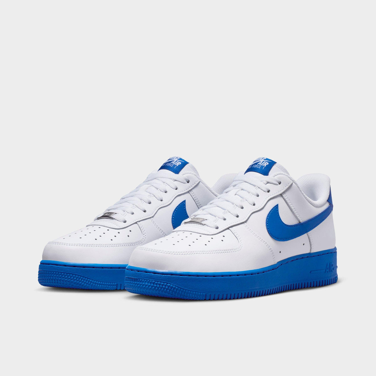 Men's Nike Air Force 1 '07 Casual Shoes - White/Game Royal - view 2