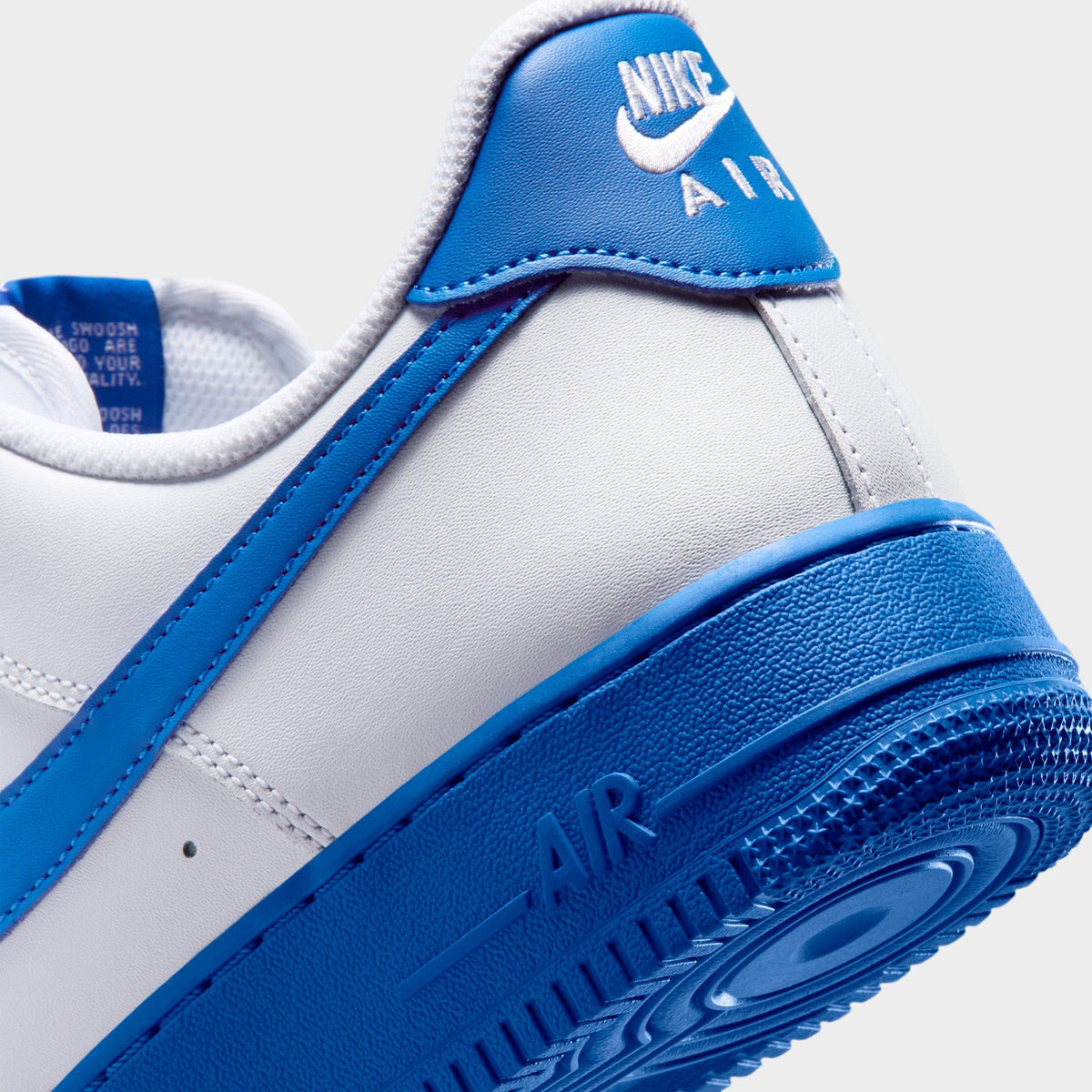 Men's Nike Air Force 1 '07 Casual Shoes - White/Game Royal - view 3