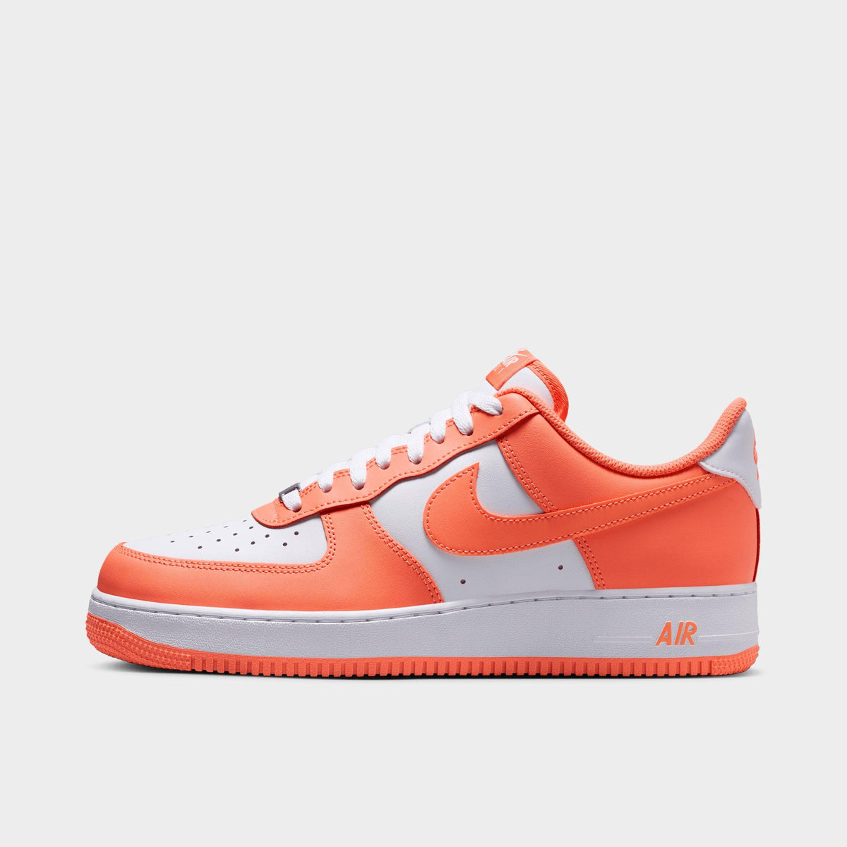 Men's Nike Air Force 1 '07 Casual Shoes - White/White/Orange Frost