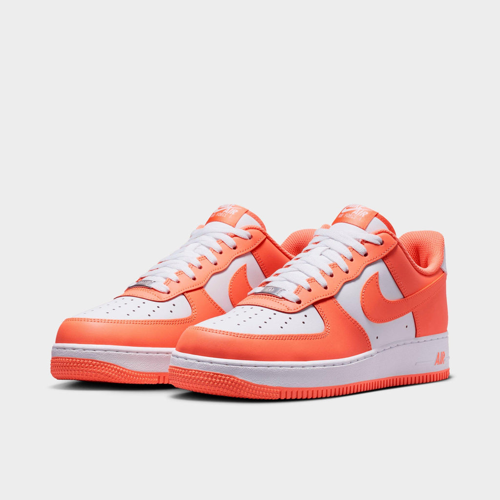 Men's Nike Air Force 1 '07 Casual Shoes - White/White/Orange Frost - view 2