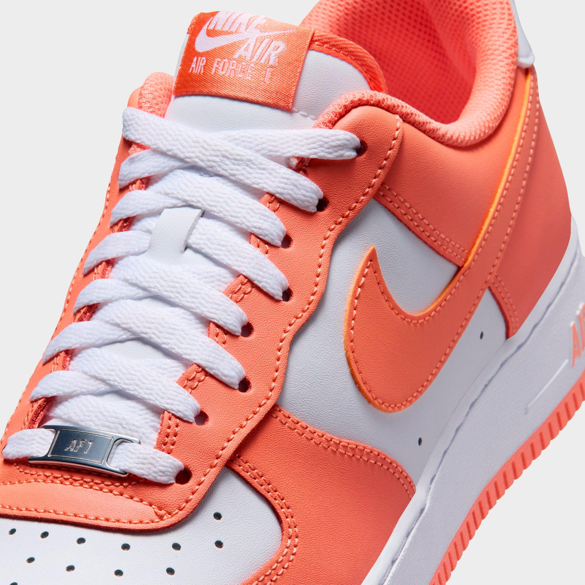 Men's Nike Air Force 1 '07 Casual Shoes - White/White/Orange Frost - view 3