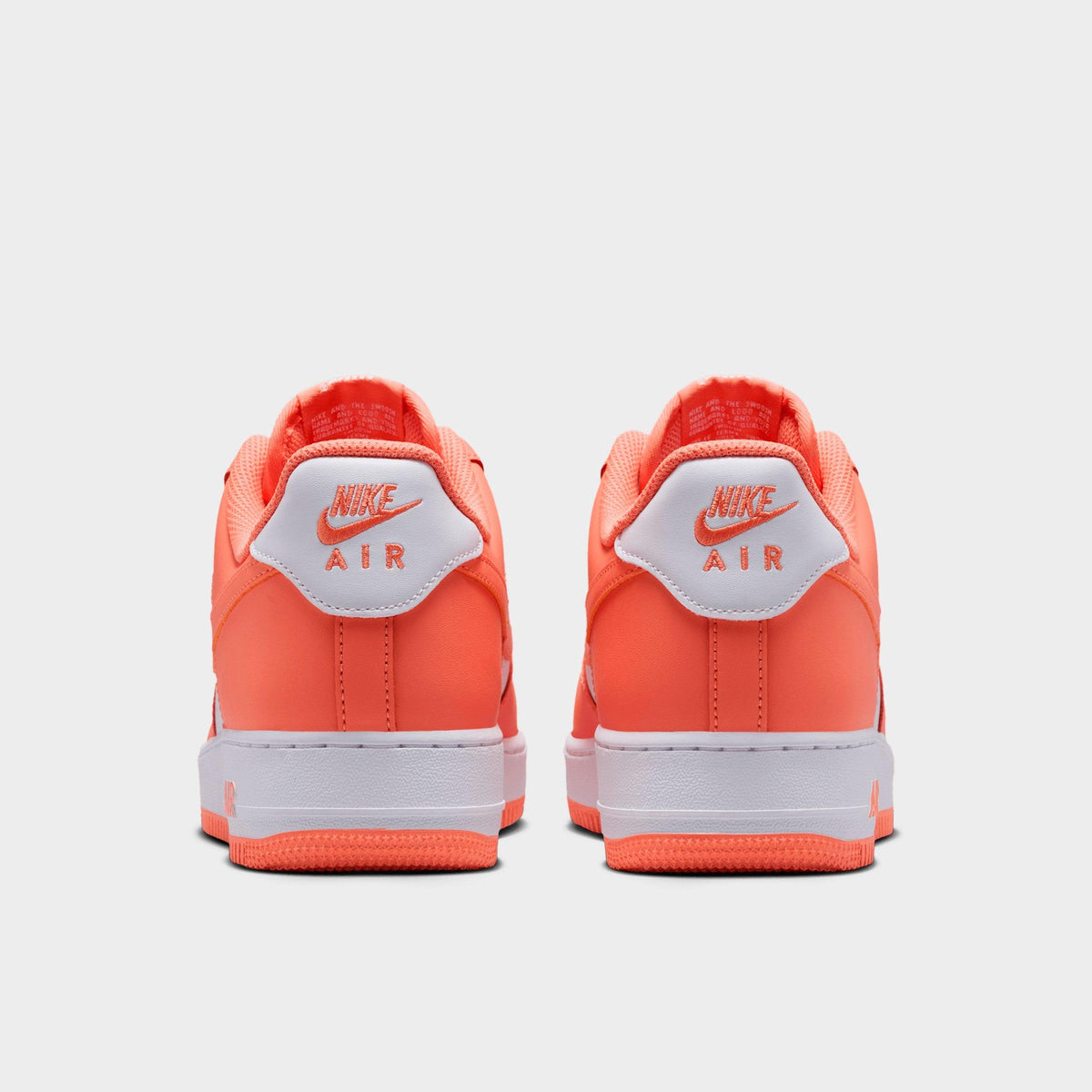 Men's Nike Air Force 1 '07 Casual Shoes - White/White/Orange Frost - view 4