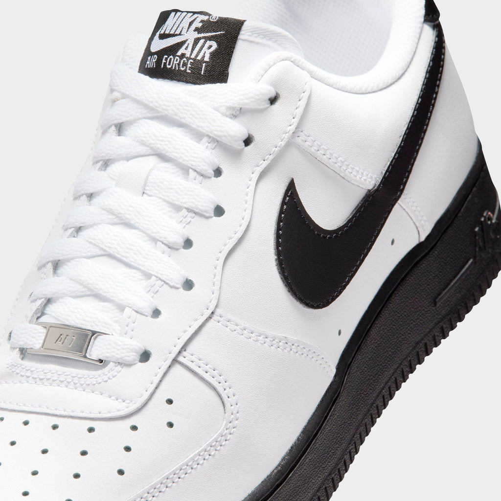 Men's Nike Air Force 1 '07 Casual Shoes - White/Black - view 3