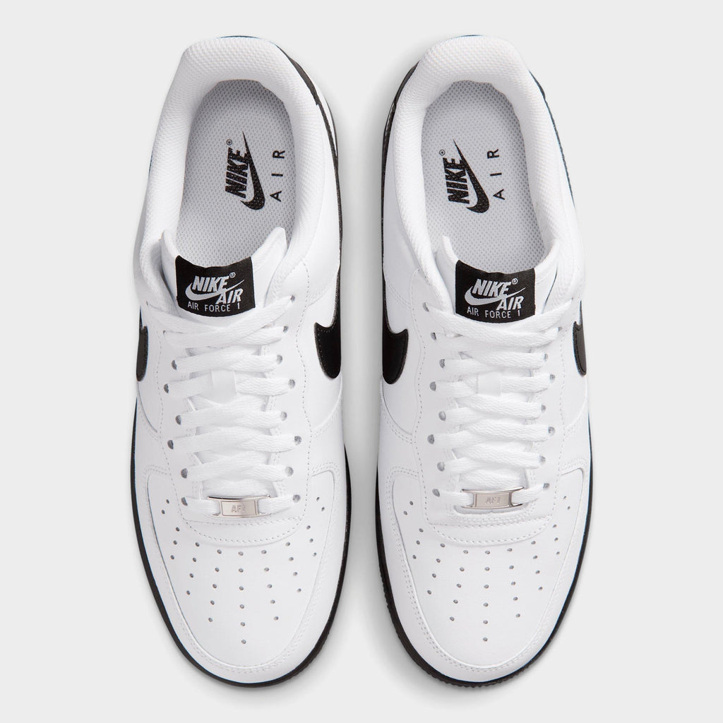 Men's Nike Air Force 1 '07 Casual Shoes - White/Black - view 5