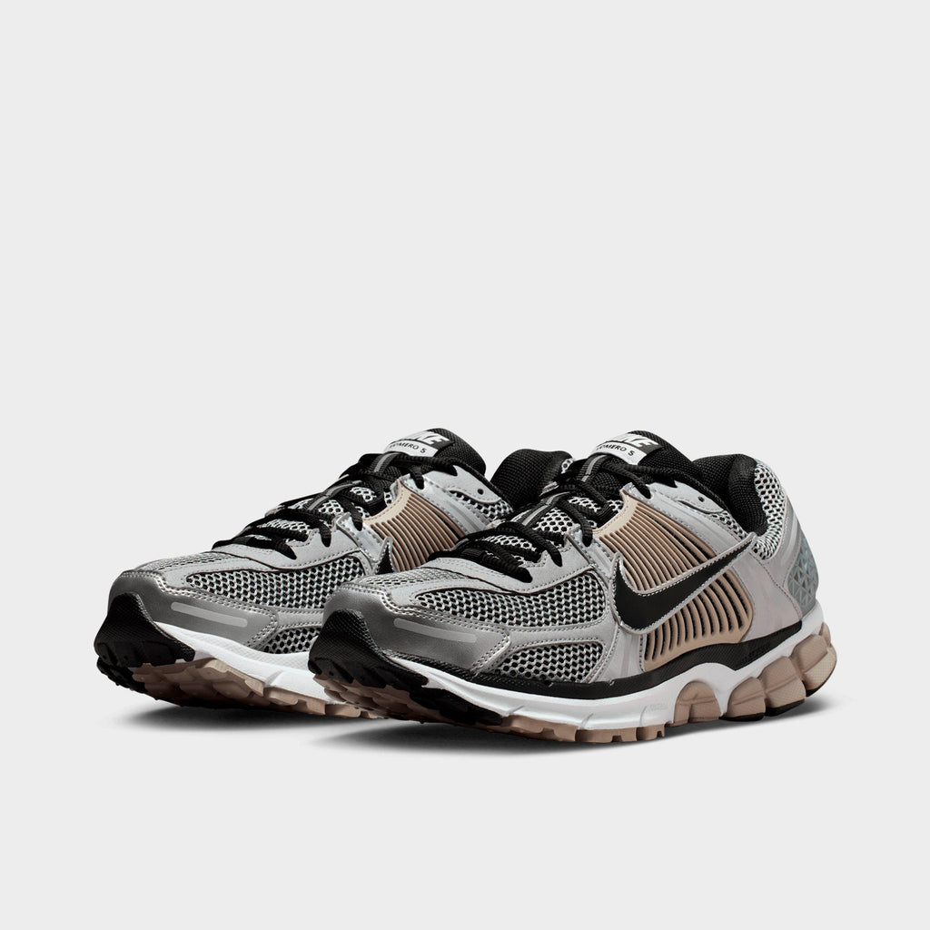 Men's Nike Zoom Vomero 5 Casual Shoes - Metallic Silver/College Grey/Black - view 2