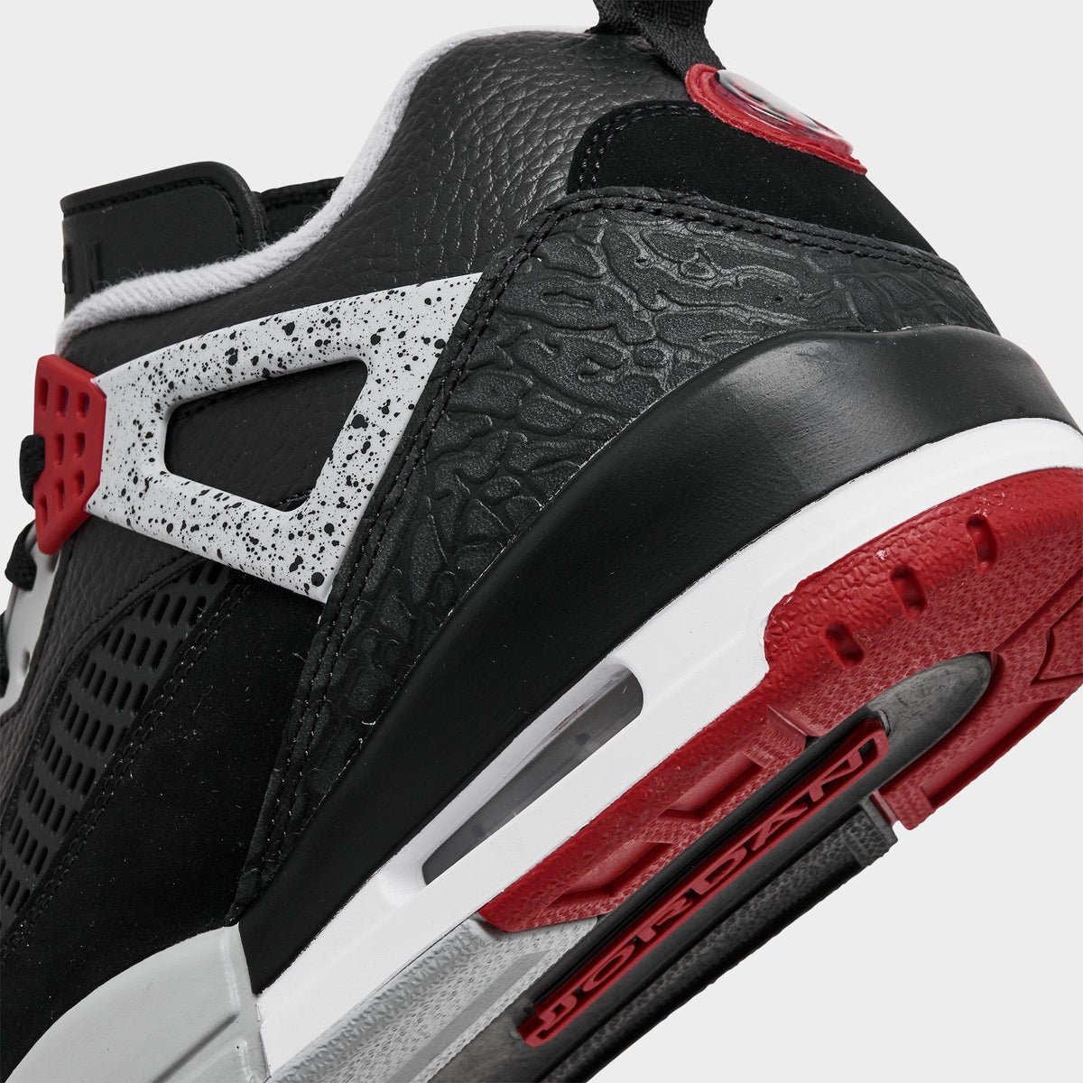 Men's Jordan Spizike Low Casual Shoes - Black/Wolf Grey/White/Gym Red - view 3