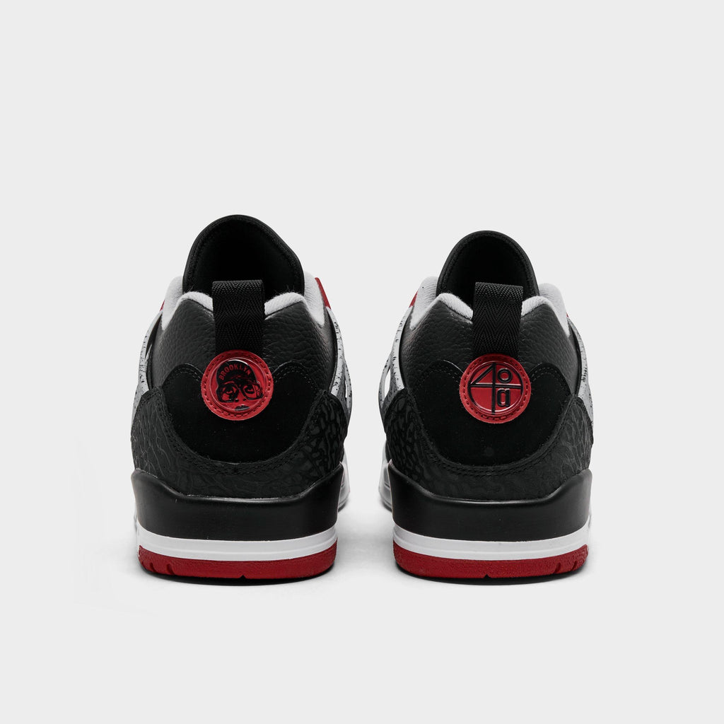 Men's Jordan Spizike Low Casual Shoes - Black/Wolf Grey/White/Gym Red - view 4