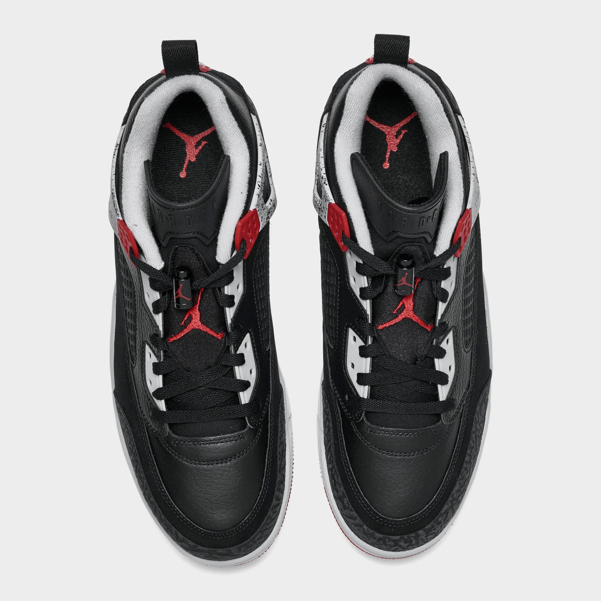 Men's Jordan Spizike Low Casual Shoes - Black/Wolf Grey/White/Gym Red - view 5