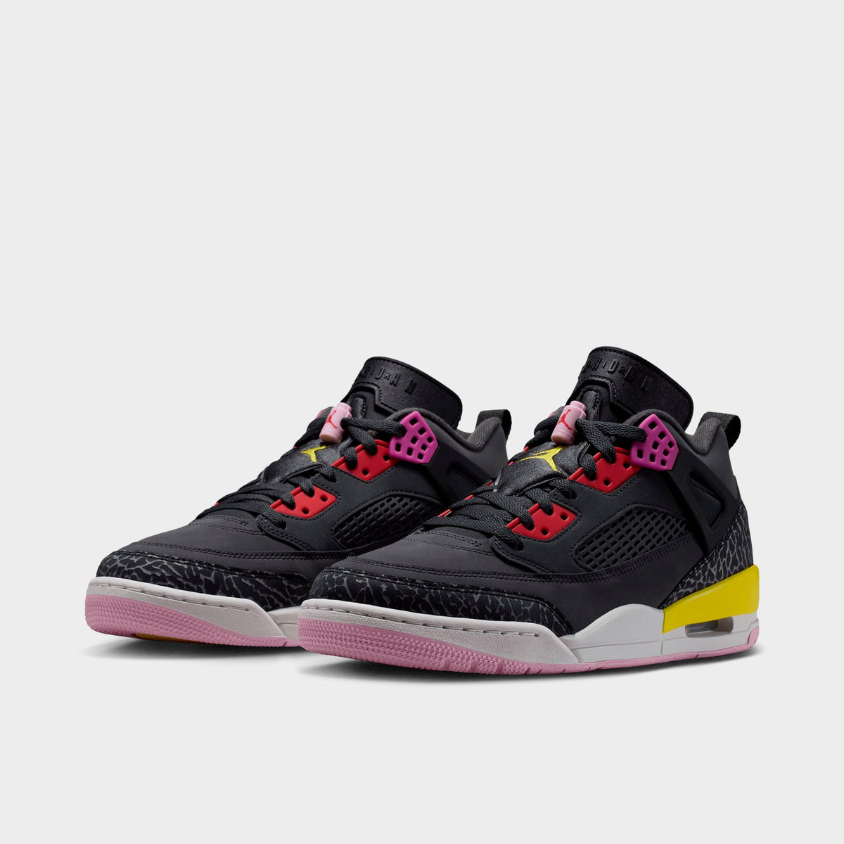 Men's Jordan Spizike Low Casual Shoes - Anthracite/Black/Wolf Grey/University Red - view 2