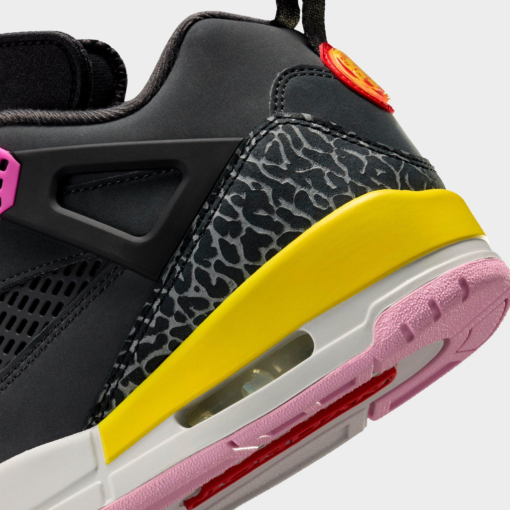 Men's Jordan Spizike Low Casual Shoes - Anthracite/Black/Wolf Grey/University Red - view 3