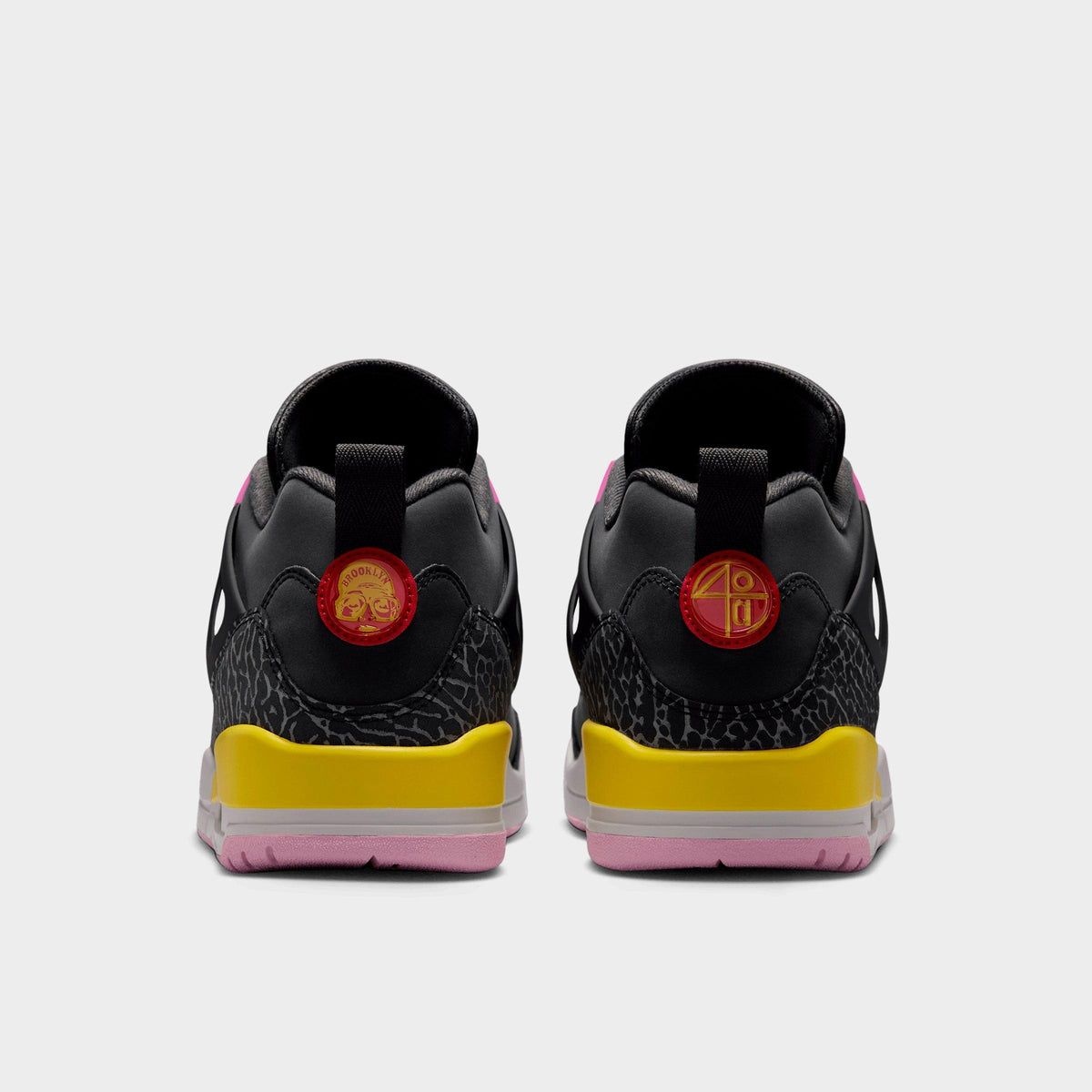 Men's Jordan Spizike Low Casual Shoes - Anthracite/Black/Wolf Grey/University Red - view 4